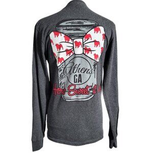 PORT AND COMPANY Gray Athens Georgia Bulldogs Long Sleeve T-Shirt - Women's S